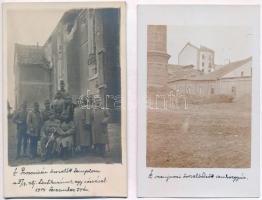 23 db régi első világháborús feliratozott osztrák-magyar katonai fotó a keleti frontról / 23 WWI K.u...