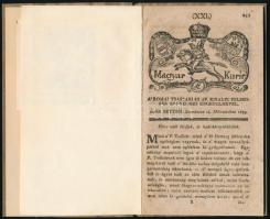 1789 A Magyar Kurír március 14. száma modern védőborítóba kötve