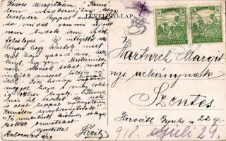 Kalocsa - 2 db régi városképes lap (W. L. Bp. 6365. és W. L. Bp. 6363.) / 2 pre-1945 town-view postc...