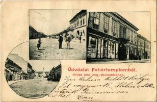Fehértemplom, Ung. Weisskirchen, Bela Crkva - 6 db régi városképes lap / 6 pre-1945 town-view postcards