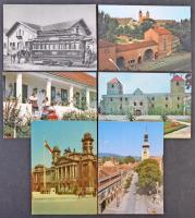 Kb. 65 db MODERN magyar városképes lap / Cca. 65 modern Hungarian town-view postcards