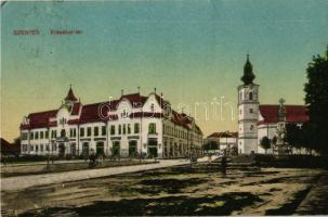 1929 Szentes - 2 db régi városképes lap / 2 pre-1945 town-view postcards