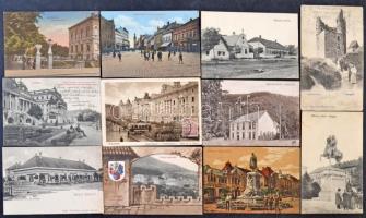 Kb. 50 db RÉGI magyar városképes lap, jobb érdekesebb lapokkal / Cca. 50 pre-1945 Hungarian town-view postcards, with interesting postcards