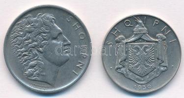 Albánia 1926. 1L Ni + 1930. 1/2L Ni T:2
Albania 1926. 1 Lek Ni + 1930. 1/2 Lek Ni C:XF