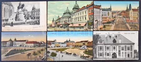 Kb. 70 db RÉGI erdélyi városképes lap, sok Kolozsvár / Cca. 70 pre-1945 Transylvanian town-view post...