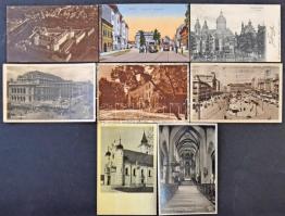 34 db VEGYES külföldi városképes lap / 34 mixed European town-view postcards