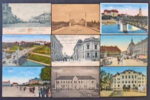 20 db RÉGI erdélyi városképes lap / 20 pre-1945 Transylvanian town-view postcards