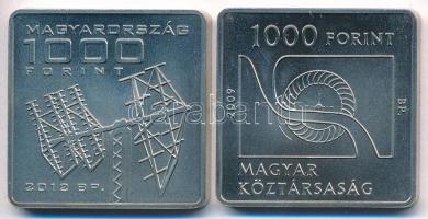 2009. 1000Ft Cu-Ni "Bánki Donát, a Bánki-féle vízturbina feltalálója" + 2012. 1000Ft "...