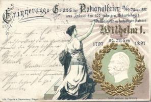 1897 Wilhelm I. National-Expo Emb. Litho