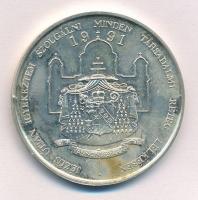 1991. "Mindszenty József Bíboros Hercegprímás" újratemetése Esztergomban, ezüstözött emlék...
