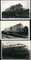 1972-1973 Egy mozdonyvezető képei. 43 db vonatokról készített fotó / 43 photos of locomotives, made ...
