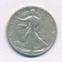 Amerikai Egyesül Államok 1947. 1/2$ Ag Walking Liberty T:3  USA 1947. 1/2 Dollar Ag Walking Liberty C:F  Krause KM#142