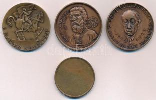 4db-os vegyes emlékérem tétel, közte Kiss Nagy András (1930-1997) 1989. "Az Erdélyi Menekülteké...