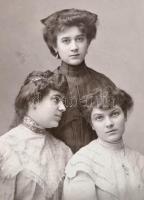 cca 1900 9 db kabinetfotó magyar fényképészek műtermeiből