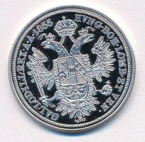 DN "Történelmi féltallérok utánveretben - Ferenc József féltallérja 1855" Ag emlékérem tan...