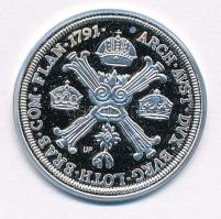 DN "Történelmi féltallérok utánveretben - I. Lipót féltallérja 1699" Ag emlékérem tanúsítv...