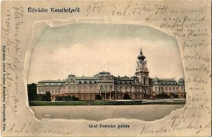 1905 Keszthely, Gróf Festetics palota. Sujánszky József kiadása