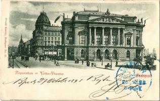 1898 (Vorläufer) Budapest VIII. Népszínház, ideiglenes Nemzeti színház, zálog és kölcsön intézet (EK)