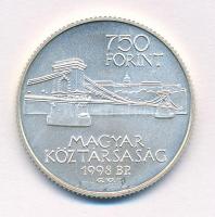 1998. 750Ft Ag "Budapest 125 éves" T:BU Adamo EM149