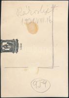 1931. augusztus 16. Rákosliget, vintage fotó a szerző által feliratozva, Kinszki Imre (1901-1945) bu...