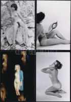 cca 1979 Csalafinta csalogató huncut lányok, 13 db vintage negatív + 5 db mai nagyítás, a negatívok ...