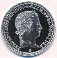 DN Magyar tallérok utánveretben - V. Ferdinánd tallérja 1837 Ag emlékérem tanúsítvánnyal (20g/0.999/38,6mm) T:PP