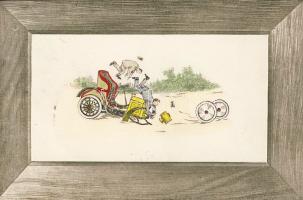 Car-accident Emb. Litho