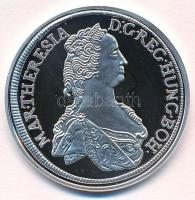 DN "Magyar tallérok utánveretben - Mária Terézia erdélyi tallérja 1745" Ag emlékérem tanúsítvánnyal (20g/0.999/38,6mm) T:PP