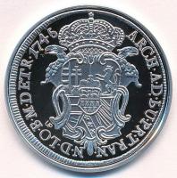 DN "Magyar tallérok utánveretben - Mária Terézia erdélyi tallérja 1745" Ag emlékérem tanús...