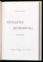 Gábor Áron: Szögletes szabadság. Los Angeles-München-Sydney-New York, 1980, "XX Század." H...