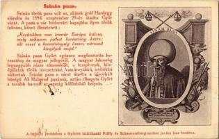 1913 Győr, Szinán török Pasa, akinek gróf Hardegg elárulta és átadta Győr várát 1594 szeptember 29-én. Segélylap a Pálffy és Schwarzenberg szobor javára (EK)