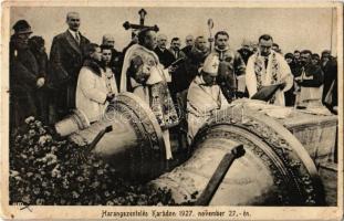 1927 Karád, Harangszentelés november 27-én (Szlezák László harangöntő által készített négy új harang)