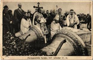 1927 Karád, Harangszentelés november 27-én (Szlezák László harangöntő által készített négy új harang...