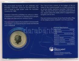 Ausztrália 2014. 1D Al-Br "Állampolgárság" karton dísztokban T:1
Australia 2014. 1 Dollar...