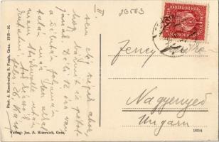 1917 Fehring (Steiermark), Hauptplatz / main square, shops, church. Verlag Jos. A. Kienreich. Phot. ...