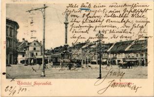 1903 Sopron, Várkerület, Hauer Antal üzlete