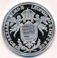 DN Magyar tallérok utánveretben - II. Lipót tallérja 1790 Ag emlékérem tanúsítvánnyal (20g/0.999/38,6mm) T:PP