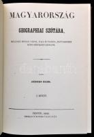 Fényes Elek: Magyarország geographiai szótára I-II. Bp., 1984, Magyar Könyvkiadók és Könyvterjesztők...