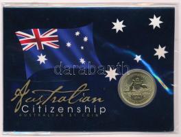 Ausztrália 2011. 1D Al-Br Állampolgárság karton dísztokban T:1  Australia 2011. 1 Dollar Al-Br Citizenship in cardboard case C:UNC Krause KM#1428