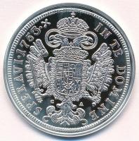 DN "Magyar tallérok utánveretben - Lotharingiai Ferenc tallérja 1753" Ag emlékérem tanúsít...