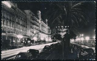 1954 Vasas labdarúgócsapat tagjai által aláírt képeslap Franciaországból. Bundzsák, Szilágyi I, Radu...