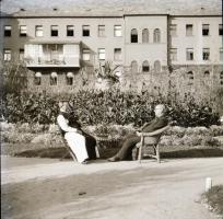 cca 1930 Pöltinger Gusztáv (?-?) soproni fotóművész hagyatékából 144 db vintage negatív, 3x4 cm és 6...