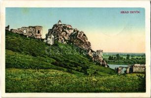 Dévény, Theben a. d. Donau, Devín (Pozsony, Bratislava); vár / hrad / castle (képeslapfüzetből / from postcard booklet)