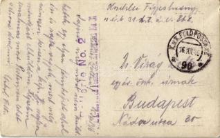 1916 Osztrák-magyar katonák megpakolt szekerekkel, Hindenburg forrás / WWI K.u.K. military, soldiers...