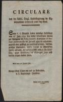 1791 Az alsó-ausztriai tartományi kormányzóság nyomtatott, német nyelvű körlevele hitbizományi földterületek felszabadításáról