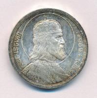 1938. 5P Ag Szent István T:1 patina Adamo P8.1