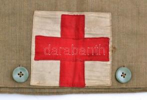 II. világháborúban használt Vöröskereszt táska 29x18 cm / World War Red Cross bag