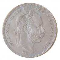 1868KB 20kr Ag "Váltó Pénz" rozettával, Artex-veret T:1 Adamo M11.1