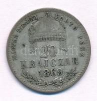 1869KB 20kr Ag "Magyar Királyi Váltó Pénz" T:2-
Adamo M10.1