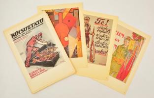 Aradi Nóra-Győrffy Sándor: A magyar Tanácsköztársaság művészete, 1979, 31 db plakát reprint